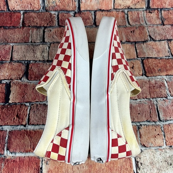 VANS CHECKERBOARD SLIP ON LOWTOP SHOES, WOMANS SIZE 8 EUC - Picture 7 of 11